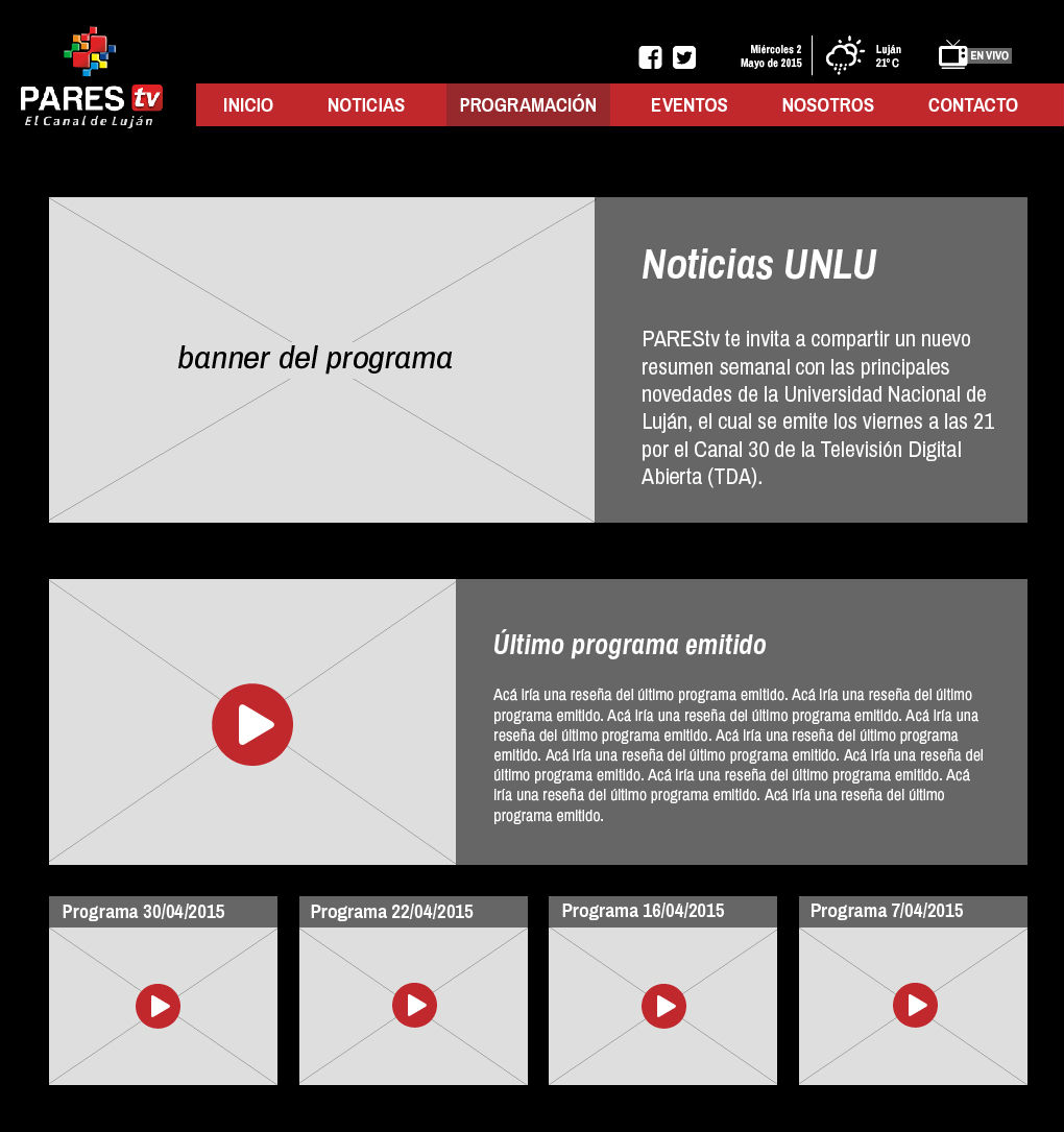 Propuesta para Home - ParesTV