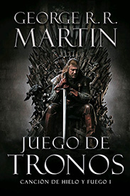 Tapa del libro Juegos de Tronos de George R. R. Martin