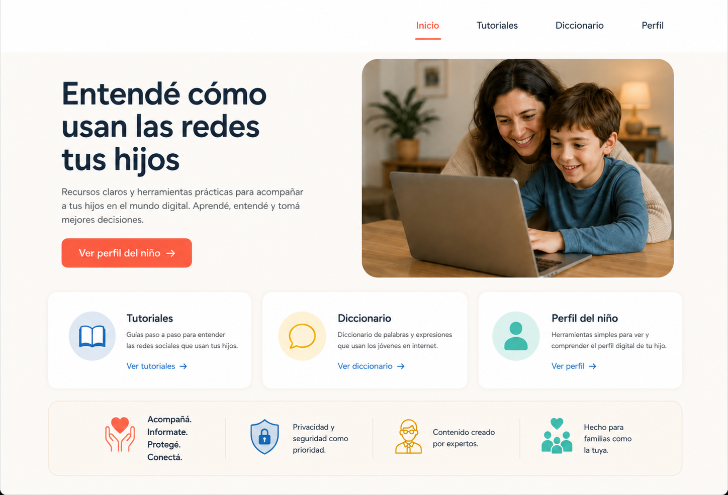 Mockup 1 - Inicio