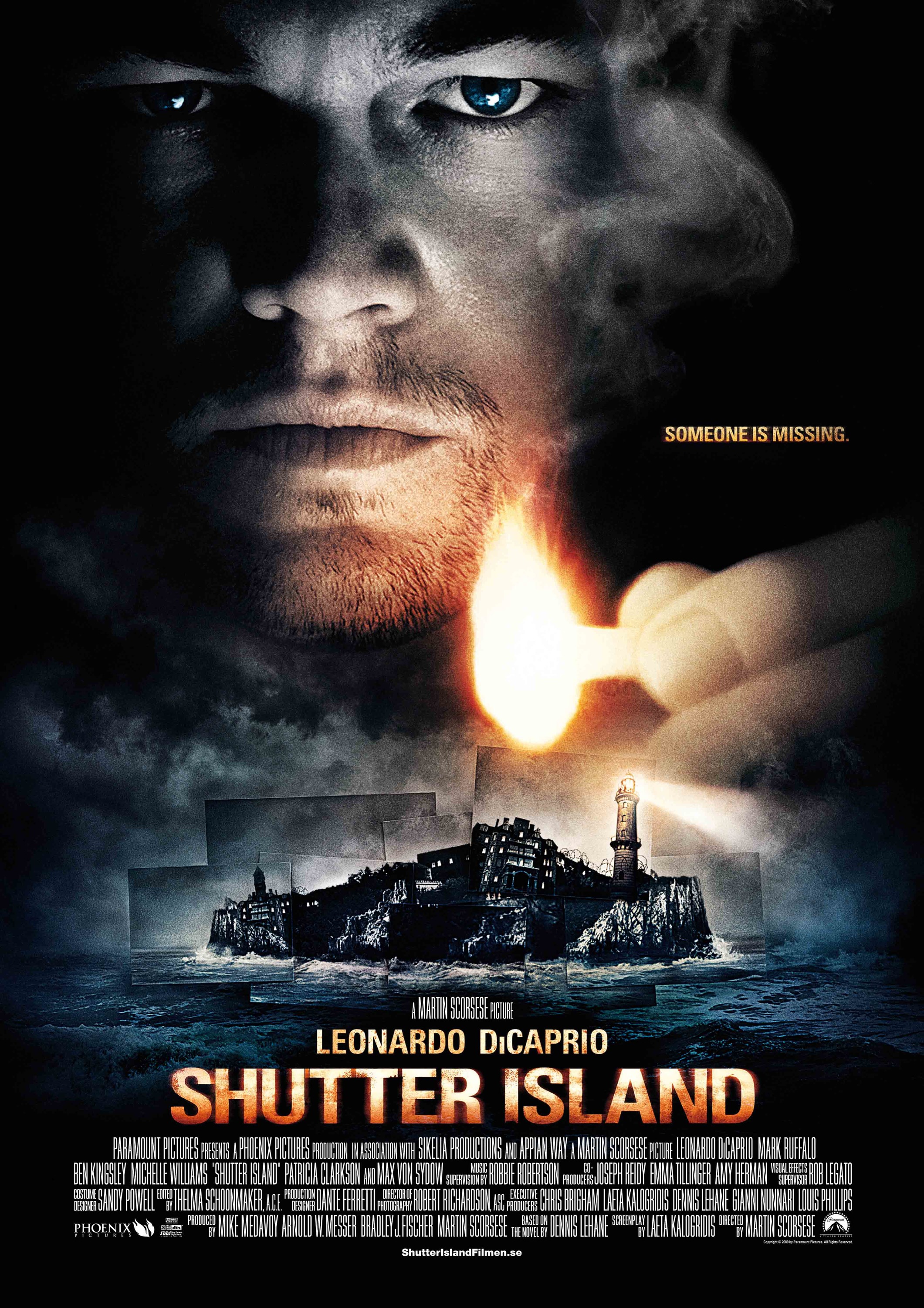 Poster de la película Shutter Island dirigida por Martin Scorsese