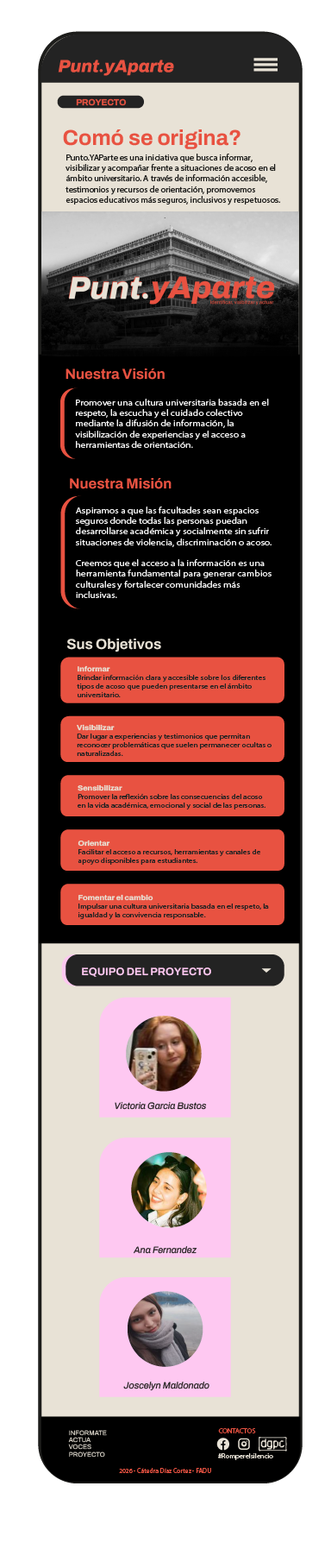 Pantalla Proyecto