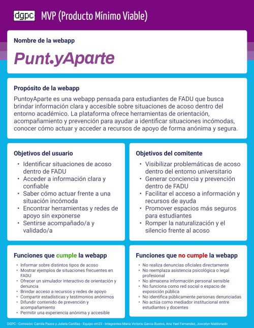 Producto Mínimo Viable de PuntoyAparte