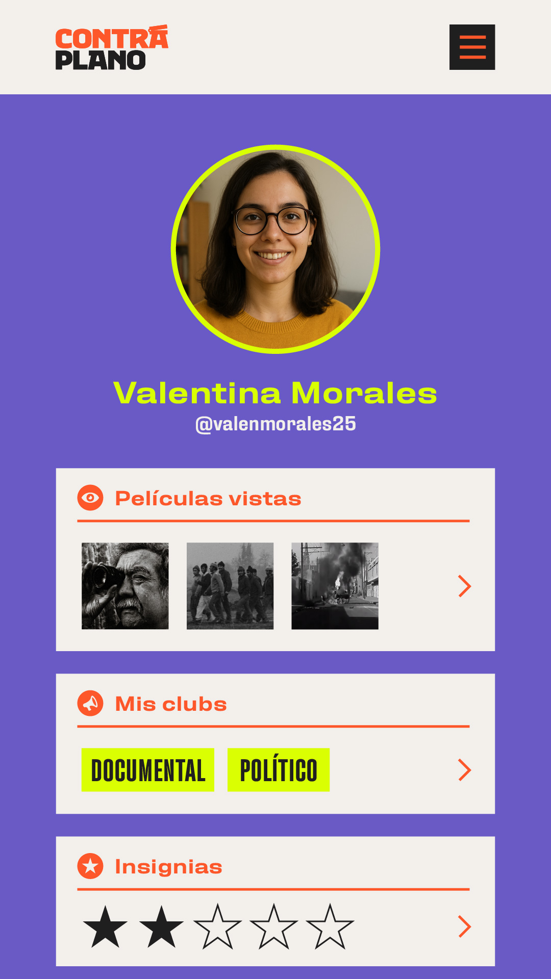 perfil de la persona