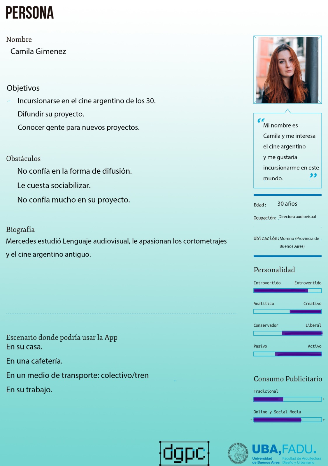 Arquetipo de usuario de nuestra página web