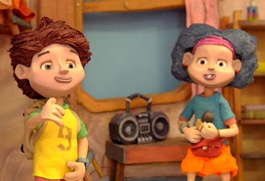 Juana y Mateo, personajes de la serie de animación.