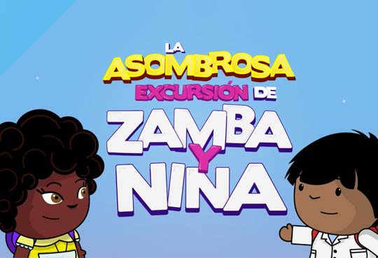 Zamba y Nina en un episodio interactivo con Abuelas de Plaza de Mayo.