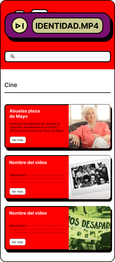 buscador seccion cine